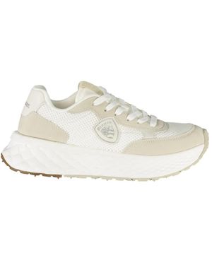 Blauer Trainers - White