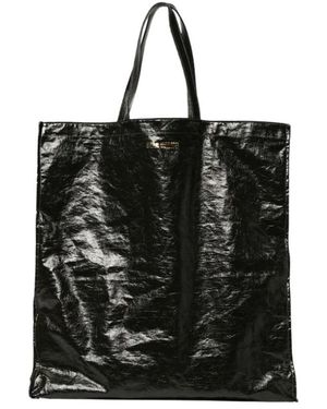 Uma Wang Tassen ,Groen ,Nylon Nylon Gestructureerde Handtas Met Handvat - Zwart