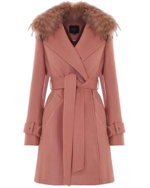 Kocca Belted Coats - Rosso