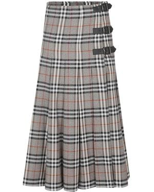 Burberry Maxi Skirts - Gray