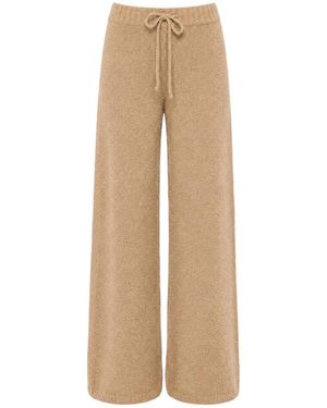 Laneus Gebreide Broek - Naturel