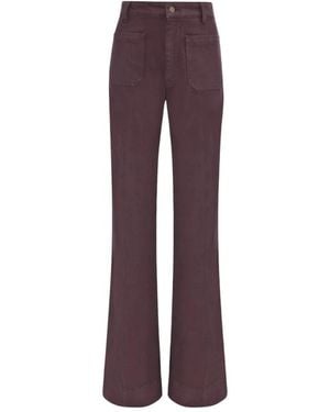 Victoria Beckham Wide Trousers - Purple
