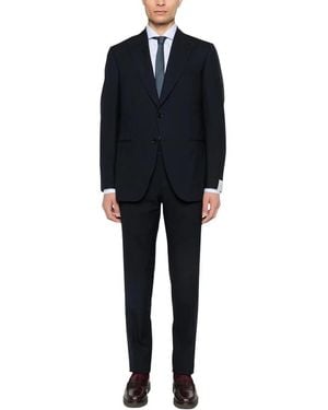 Caruso Einreihiger Anzug - Schwarz
