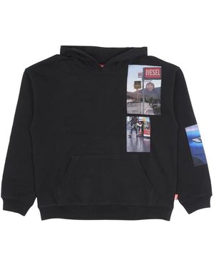 DIESEL Hoodies & Sweatvesten ,Zwart ,Hoodies
