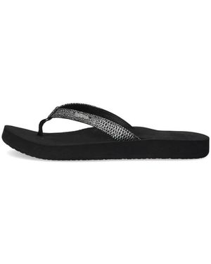 Reef Schoenen ,Zwart ,Star Cushion Sassy Zwarte Slippers