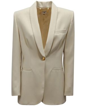 Elisabetta Franchi Blazers - Natural