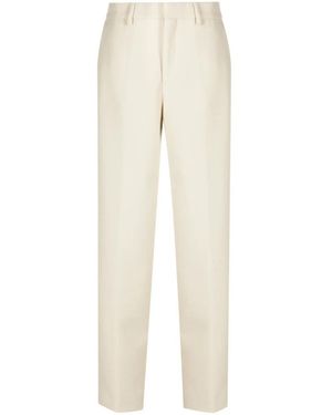 Closed Straight Trousers - Natural