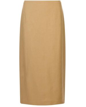Max Mara Midi Skirts - Natural