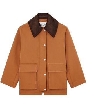 Ganni Heavy Twill Jacket - Braun