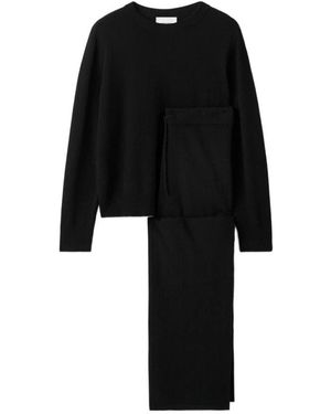 Soft Goat Truien & Vesten ,Zwart ,Kasjmier Trui Met Ronde Hals