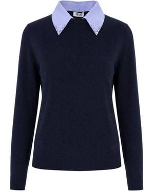Liu Jo Round-Neck Knitwear - Azul