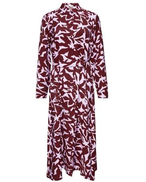 S.oliver Wickel-Freizeitkleid Mit Taillengürtel - Rood