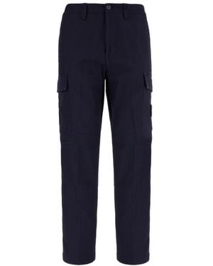 Stone Island Slim-Fit Trousers - Blu