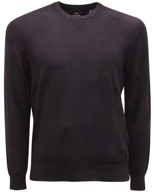 Armani Round-Neck Knitwear - Blue