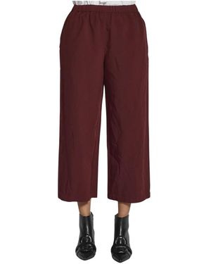 Comme des Garçons Cropped Trousers - Red