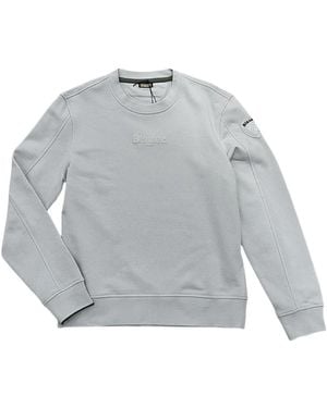 Blauer Grauer Burt Sweatshirt Mit Logo