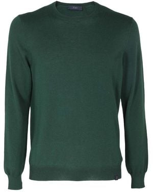 Fay Round-Neck Knitwear - Green