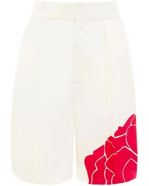Victoria Beckham Casual Shorts - Rojo