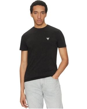 Guess Crewneck Short Sleeve Original Logo Tee - Zwart