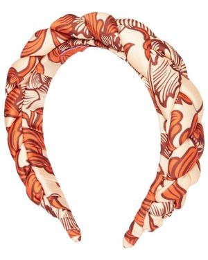 La DoubleJ Accessoires ,Veelkleurig ,Polyester Rapunzel Haarband - Rood