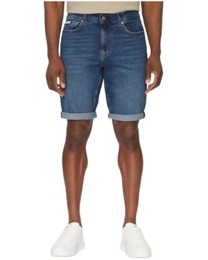 Calvin Klein Denim Shorts - Bleu