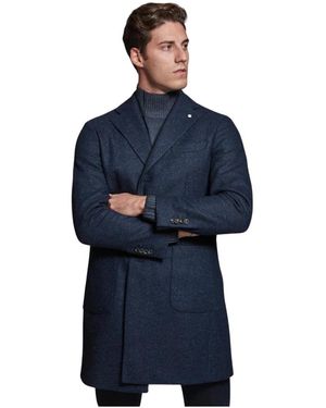 Luigi Bianchi Double-Breasted Coats - Blu