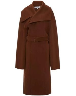 JW Anderson Belted Coats - Marrone