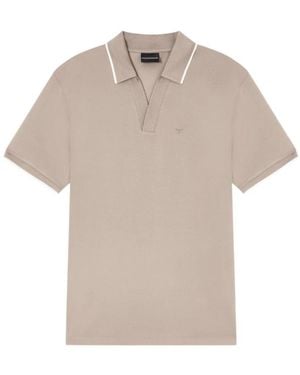 Emporio Armani Polo Shirts - Natural