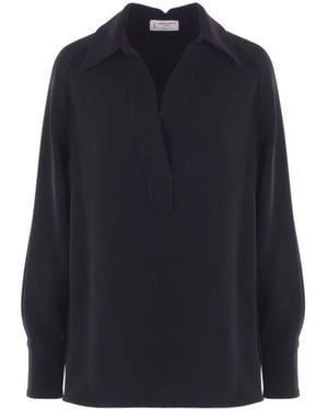 Alberto Biani T-Shirts Und Poloshirts Schwarz - Blau