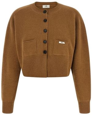 Elisabetta Franchi Truien & Vesten ,Bruin Truien