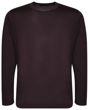 Dell'Oglio Round-Neck Knitwear - Purple