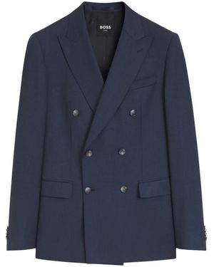 BOSS Zweireihiges Sakko - Blau