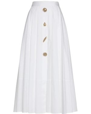 SIMONA CORSELLINI Midi Skirts - White
