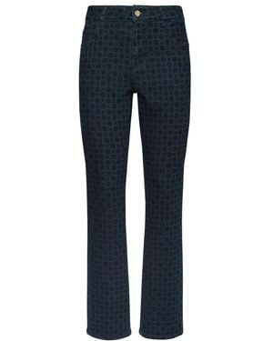 Elena Miro Straight Jeans - Blauw