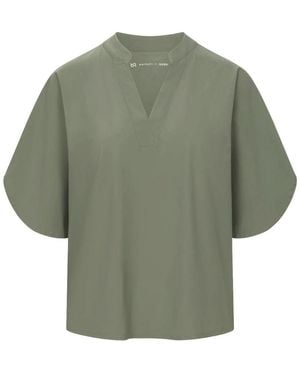 RAFFAELLO ROSSI Kurzarm-Bluse - Grün