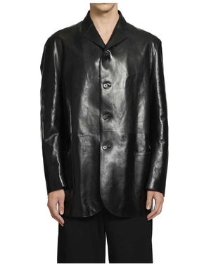 Jil Sander Leather Jackets - Negro