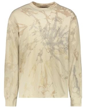John Elliott Long Sleeve T-Shirts - Natural