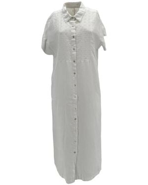 120% Lino Shirt Dresses - Grey