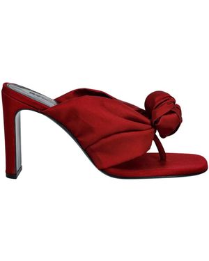 ROTATE BIRGER CHRISTENSEN Satin Tongue Sandaal - Rood
