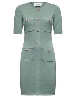 Silvian Heach Eng Anliegendes Kleid Mit Dekorativen Knöpfen - Grün