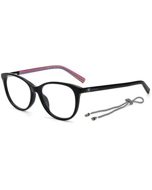 Missoni Stilvolle Acetatrahmenbrille Mit Zifferblatt - Schwarz