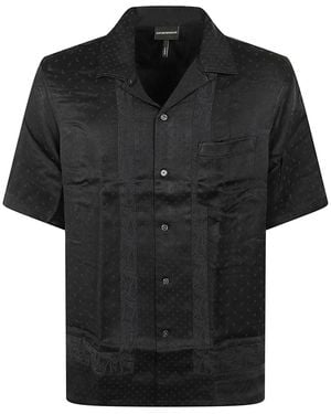 Emporio Armani Short Sleeve Shirts - Black