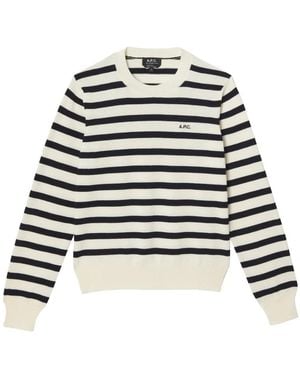 A.P.C. Round-Neck Knitwear - Negro