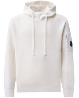 C.P. Company Hoodies & Sweatvesten ,Wit ,Wol Maglia