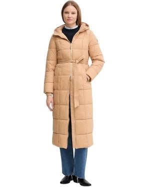 GAUDI Jassen ,Bruin ,Leer Gewatteerde Parka - Metallic
