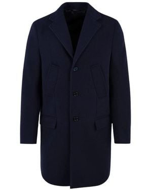 Daniele Alessandrini Single-Breasted Coats - Blue