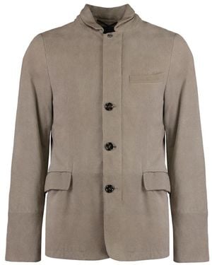 Moorer Leather Jackets - Marrone