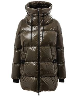 Herno Parka Gewatteerde Met Kap - Groen
