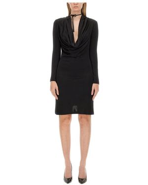 Helmut Lang Cowl Dress - Zwart