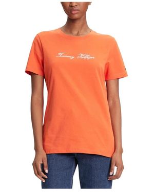 Tommy Hilfiger T-Shirts - Orange